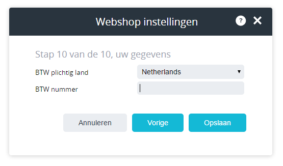 BTW-nummer instellen in uw TweeGo Webshop.