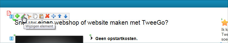 Content invoeren in uw website