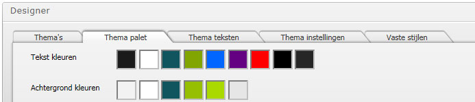Aanpassen van de kleuren in een TweeGo website.