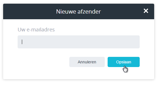 Standaard adres popup aanpassen.