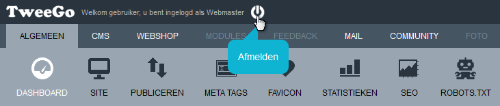 Afmelden en opnieuw aanmelden om aangepaste gebruikersrechten te activeren.