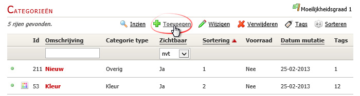 Een webshop categorie toevoegen.