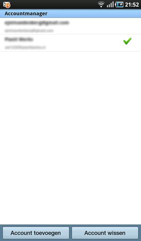 Pop3 e-mail account toevoegen in Android.