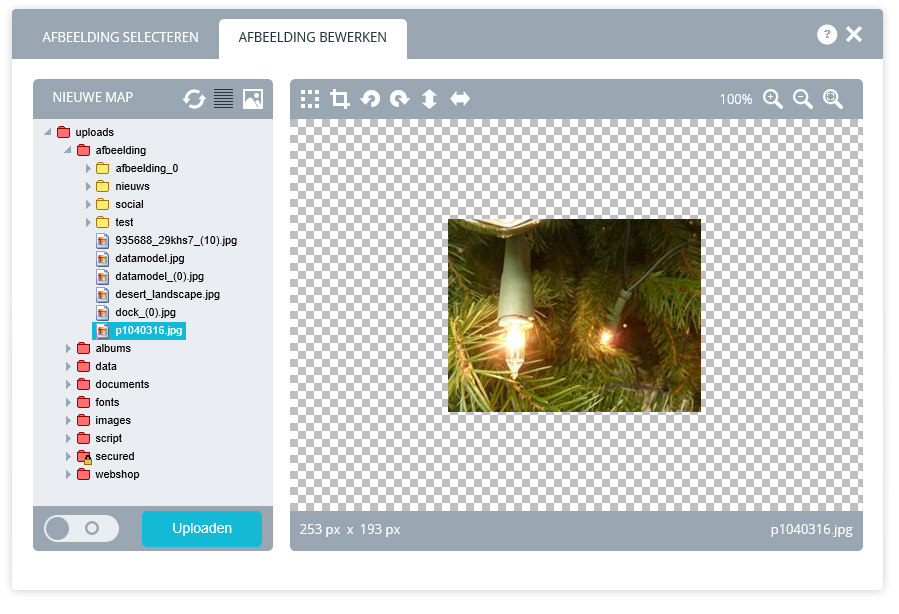 Online afbeelding editor.