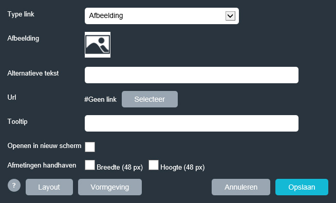 Afbeeldinglink aanmaken.