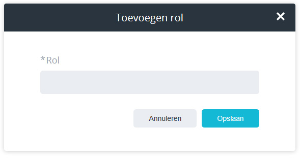 Rol toevoegen.