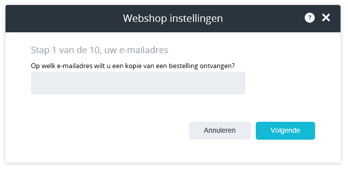 BCC E-mailadres configuratie stap.